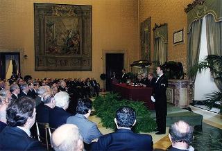 Roma, Palazzo Montecitorio: intervento del Presidente della Repubblica alla cerimonia conclusiva del Convegno "Dalla Costituente alla Costituzione"