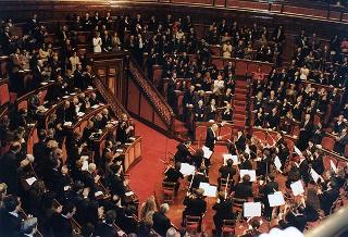 Roma, Palazzo Madama: intervento del Presidente della Repubblica al concerto in occasione del 50° anniversario della votazione finale per l'approvazione della Costituzione della Repubblica Italiana