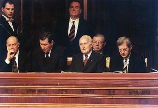 Roma, Palazzo Madama: intervento del Presidente della Repubblica al concerto in occasione del 50° anniversario della votazione finale per l'approvazione della Costituzione della Repubblica Italiana