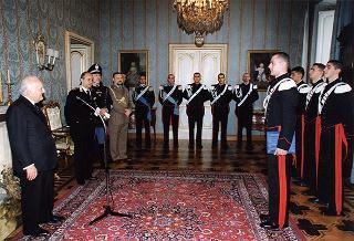 Delegazione di allievi Carabinieri di Roma, in servizio di guardia d'onore al Palazzo del Quirinale