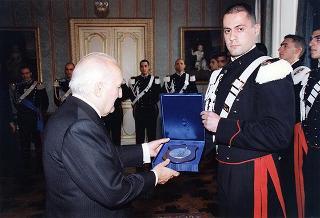 Delegazione di allievi Carabinieri di Roma, in servizio di guardia d'onore al Palazzo del Quirinale