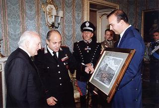 Delegazione di allievi Carabinieri di Roma, in servizio di guardia d'onore al Palazzo del Quirinale