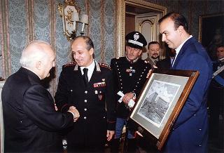 Delegazione di allievi Carabinieri di Roma, in servizio di guardia d'onore al Palazzo del Quirinale