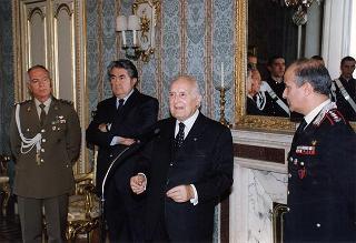 Delegazione di allievi Carabinieri di Roma, in servizio di guardia d'onore al Palazzo del Quirinale
