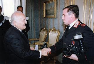Delegazione di allievi Carabinieri di Roma, in servizio di guardia d'onore al Palazzo del Quirinale