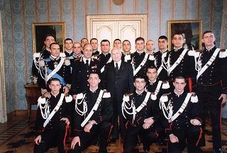 Delegazione di allievi Carabinieri di Roma, in servizio di guardia d'onore al Palazzo del Quirinale