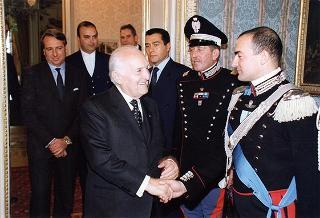 Delegazione di allievi Carabinieri di Roma, in servizio di guardia d'onore al Palazzo del Quirinale