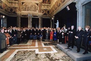 Incontro con il personale del Segretariato Generale della Presidenza della Repubblica per gli auguri di Natale