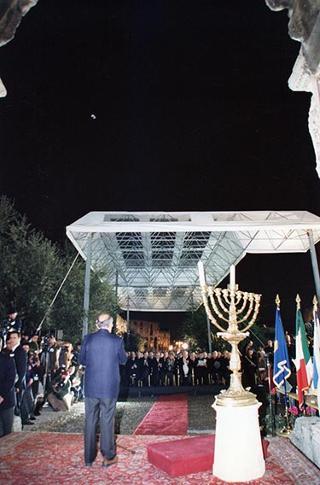Roma, Foro Romano: intervento del Presidente della Repubblica alla celebrazione del 50° anniversario dell'indipendenza dello Stato d'Israele