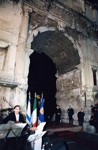 Roma, Foro Romano: intervento del Presidente della Repubblica alla celebrazione del 50° anniversario dell'indipendenza dello Stato d'Israele