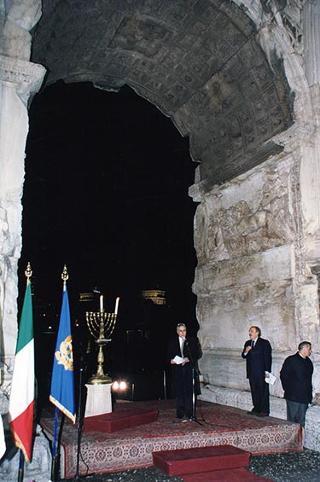Roma, Foro Romano: intervento del Presidente della Repubblica alla celebrazione del 50° anniversario dell'indipendenza dello Stato d'Israele