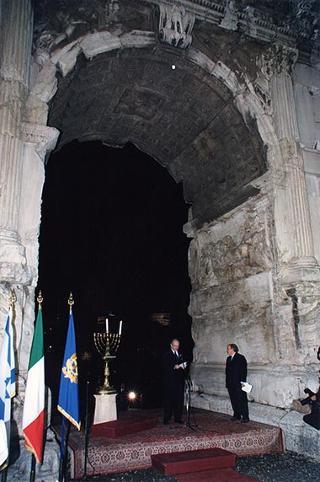 Roma, Foro Romano: intervento del Presidente della Repubblica alla celebrazione del 50° anniversario dell'indipendenza dello Stato d'Israele