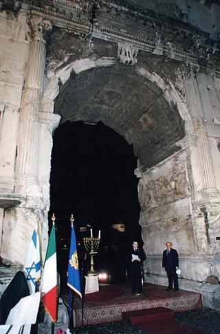 Roma, Foro Romano: intervento del Presidente della Repubblica alla celebrazione del 50° anniversario dell'indipendenza dello Stato d'Israele