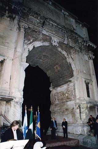 Roma, Foro Romano: intervento del Presidente della Repubblica alla celebrazione del 50° anniversario dell'indipendenza dello Stato d'Israele