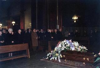 Roma, Chiesa di S. Roberto Bellarmino: intervento del Presidente della Repubblica al funerale del sen. Mario Ferrari Aggradi