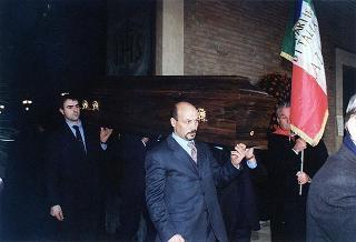 Roma, Chiesa di S. Roberto Bellarmino: intervento del Presidente della Repubblica al funerale del sen. Mario Ferrari Aggradi