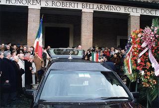 Roma, Chiesa di S. Roberto Bellarmino: intervento del Presidente della Repubblica al funerale del sen. Mario Ferrari Aggradi