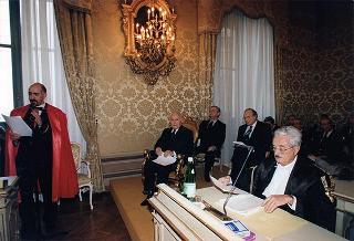 Roma, Palazzo della Consulta: intervento del Presidente della Repubblica alla prima udienza pubblica della Corte Costituzionale per l'anno 1998