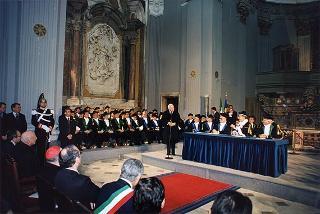Napoli: intervento del Presidente della Repubblica all'inaugurazione dell'anno accademico dell'Istituto Universitario Navale e successiva visita al Conservatorio di Musica di S. Pietro a Majella