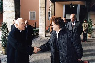 Visita del Presidente della Repubblica al Comando del Reggimento Corazzieri. Caserma Alessandro Negri di Sanfront