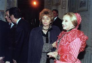 Intervento del Presidente della Repubblica alla rappresentazione della commedia "Mercadet l'affarista" di Honorè de Balzac, promossa dall'Ente Teatrale Italiano per rendere omaggio alla lunga attività artistica di Ernesto Calindri, protagonista dello spettacolo.