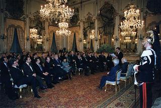 Delegazione di partecipanti alla 2^ Biennale delle Città e degli Urbanisti d'Europa