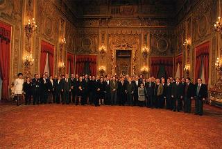 Delegazione di partecipanti alla 2^ Biennale delle Città e degli Urbanisti d'Europa
