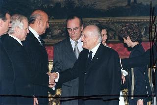 Ricevimento per gli esponenti dell'Alta Moda Italiana
