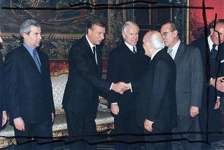 Ricevimento per gli esponenti dell'Alta Moda Italiana