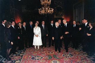 Ricevimento per gli esponenti dell'Alta Moda Italiana