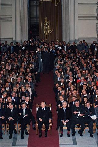 Roma, Palazzo di Giustizia: intervento alla cerimonia inaugurale del XXIV Congresso dell'Associazione nazionale magistrati sul tema "Giustizia e riforme istituzionali"