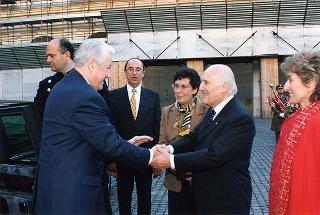 Incontro con il Presidente della Federazione Russa Boris Eltsin e signora