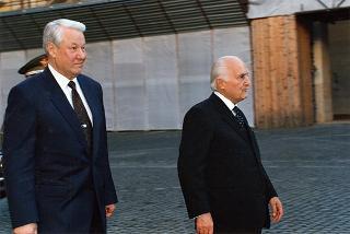 Incontro con il Presidente della Federazione Russa Boris Eltsin e signora