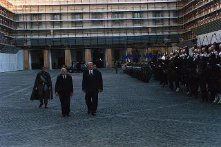 Incontro con il Presidente della Federazione Russa Boris Eltsin e signora