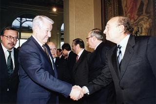 Incontro con il Presidente della Federazione Russa Boris Eltsin e signora