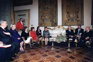 Incontro con il Presidente della Federazione Russa Boris Eltsin e signora
