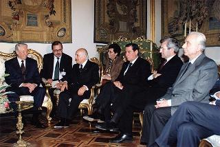 Incontro con il Presidente della Federazione Russa Boris Eltsin e signora