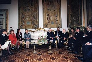 Incontro con il Presidente della Federazione Russa Boris Eltsin e signora