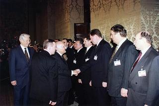 Incontro con il Presidente della Federazione Russa Boris Eltsin e signora