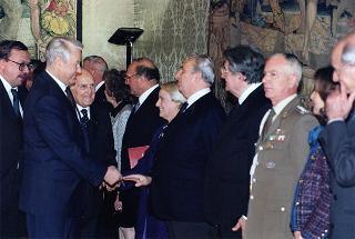 Incontro con il Presidente della Federazione Russa Boris Eltsin e signora