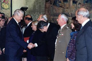 Incontro con il Presidente della Federazione Russa Boris Eltsin e signora