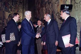 Incontro con il Presidente della Federazione Russa Boris Eltsin e signora