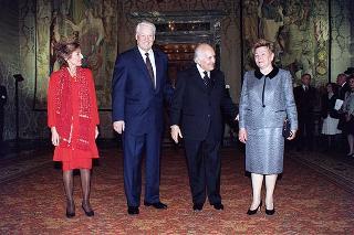 Incontro con il Presidente della Federazione Russa Boris Eltsin e signora