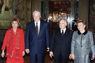 Incontro con il Presidente della Federazione Russa Boris Eltsin e signora