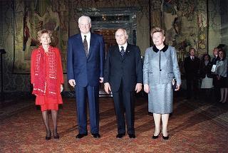 Incontro con il Presidente della Federazione Russa Boris Eltsin e signora