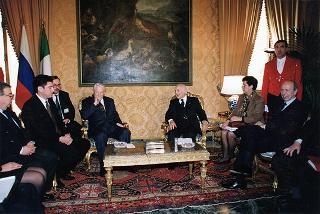 Incontro con il Presidente della Federazione Russa Boris Eltsin e signora