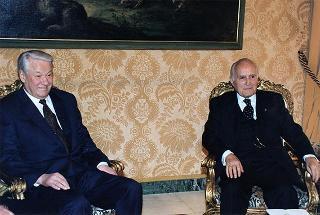 Incontro con il Presidente della Federazione Russa Boris Eltsin e signora