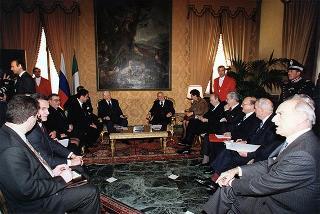 Incontro con il Presidente della Federazione Russa Boris Eltsin e signora