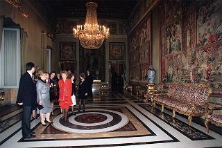 Incontro con il Presidente della Federazione Russa Boris Eltsin e signora