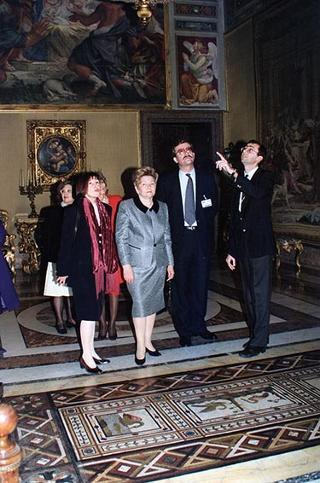 Incontro con il Presidente della Federazione Russa Boris Eltsin e signora